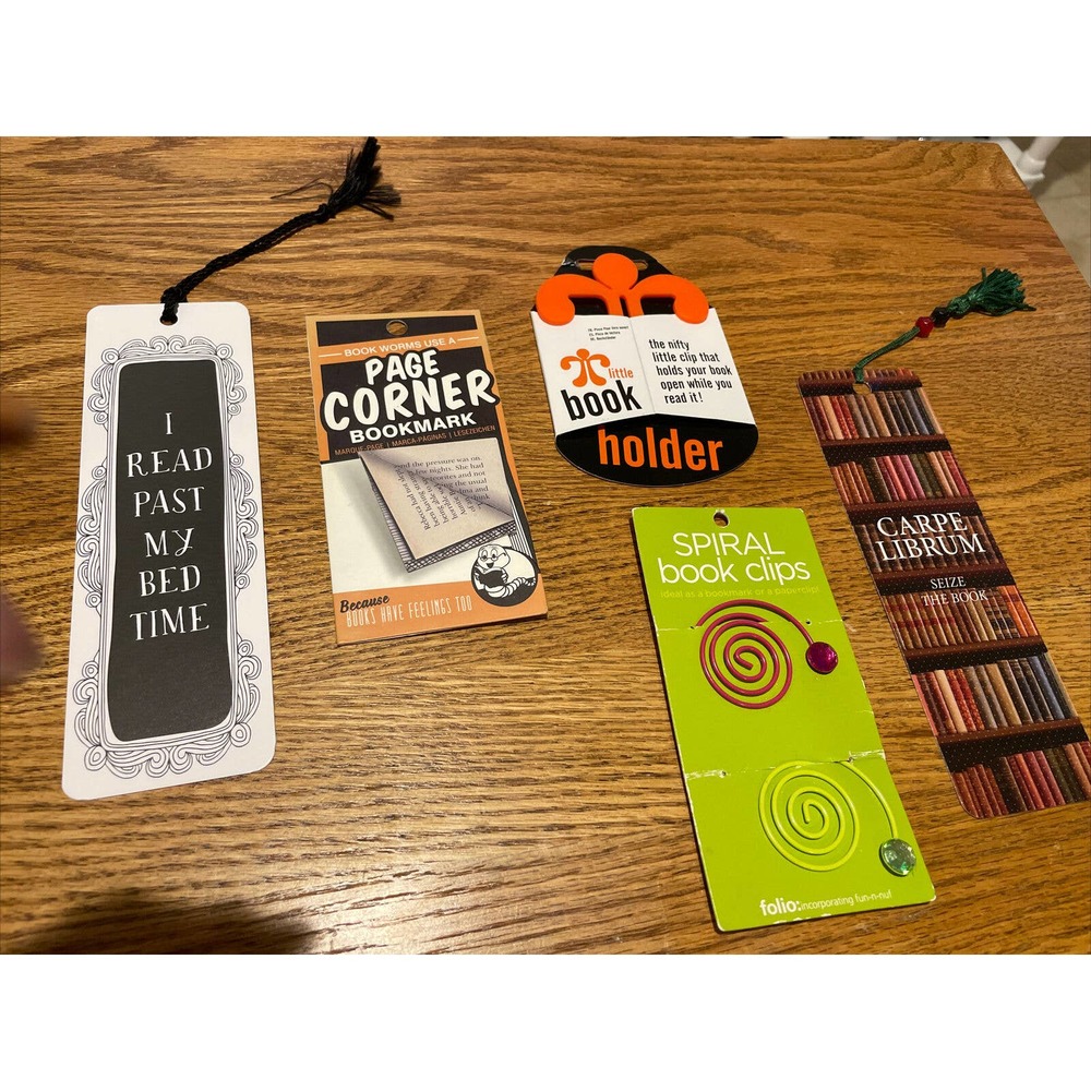 Lot Of Book Holder And Bookmarks For Book Lover Gift